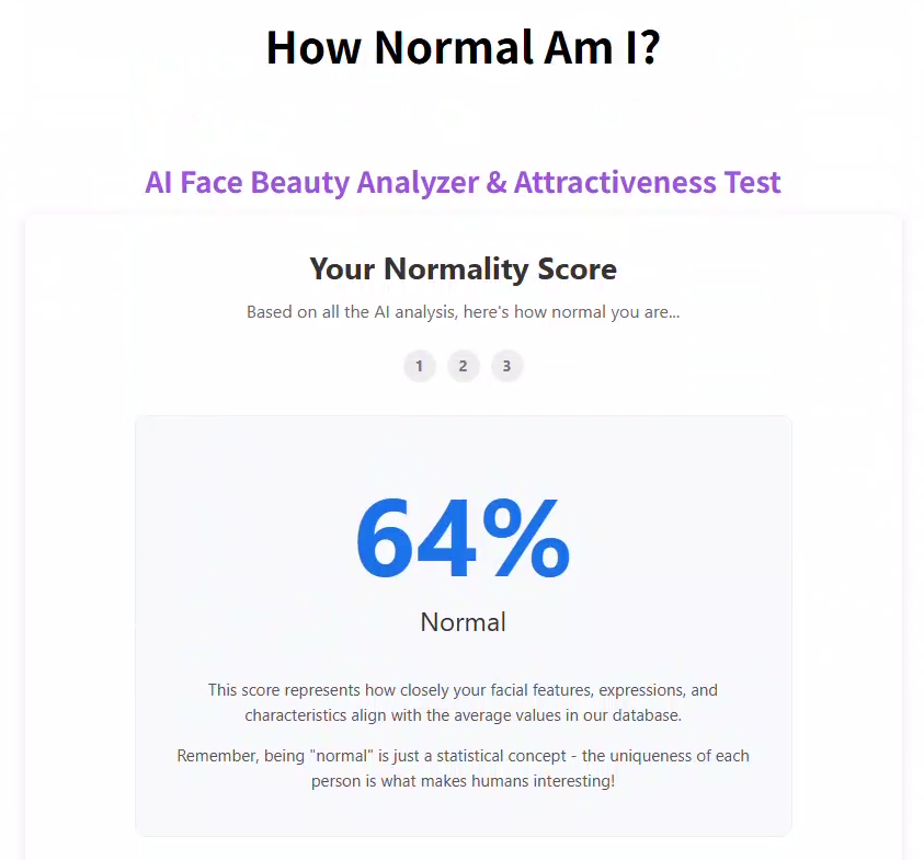 How Normal Am I Result