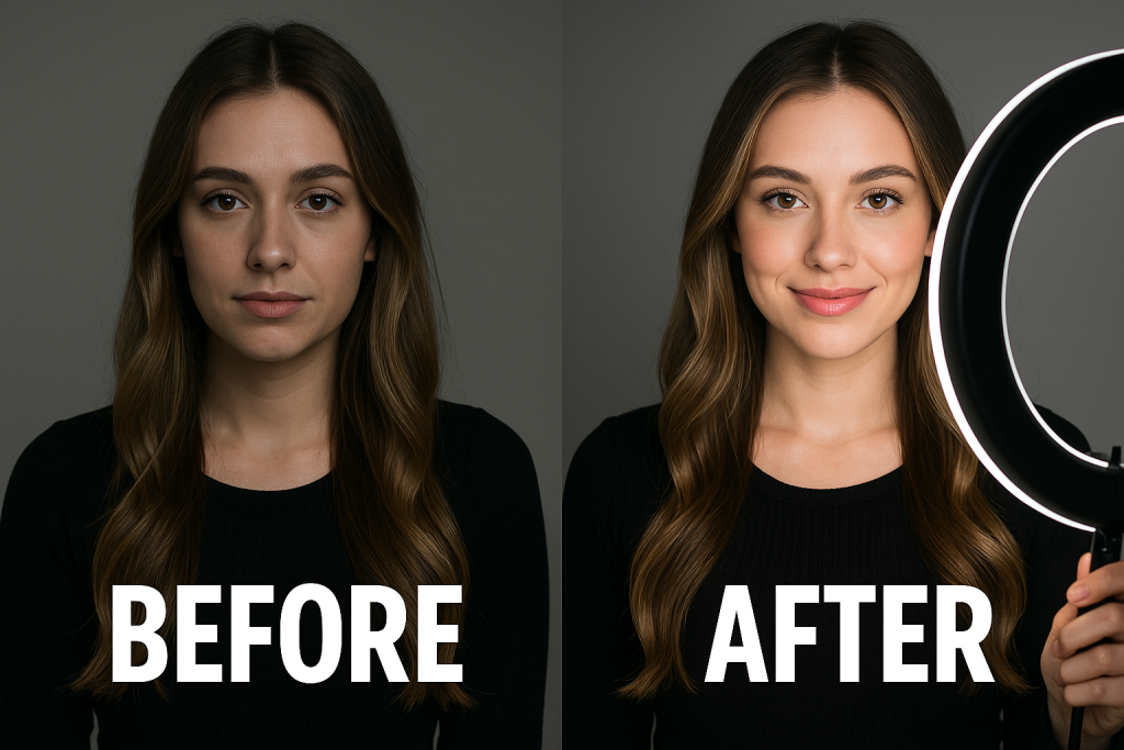 Before vs. After with Ring Light